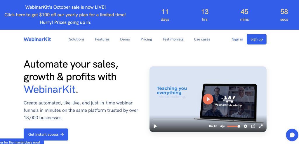 WebinarKit Lifetime Deal