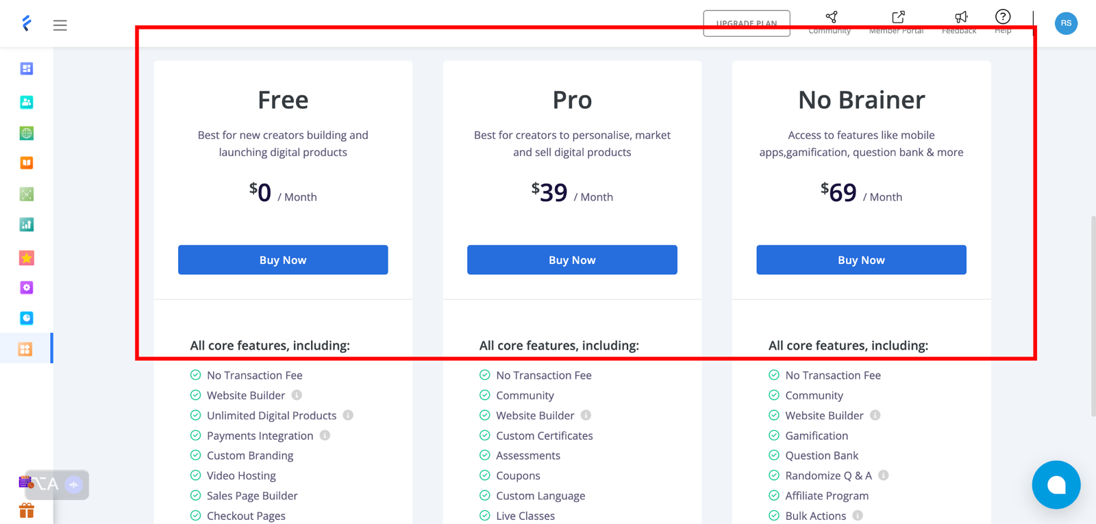 FreshLearn Pricing