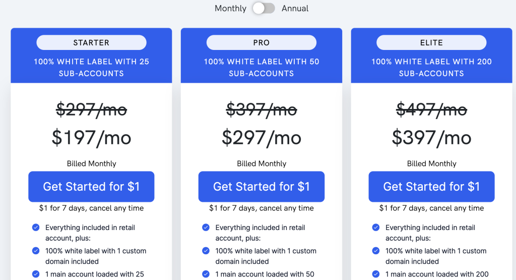 WebinarKit White Label Pricing